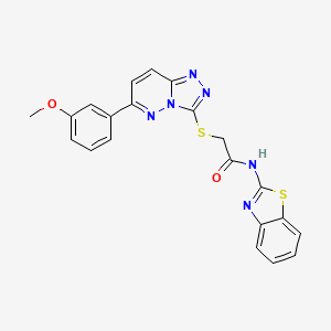 N-(benzo[d]thiazol-2-yl)-2-((6-(3-methoxyphenyl)-[1,2,4]triazolo[4,3-b]pyridazin-3-yl)thio)acetamide