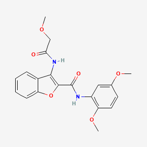molecular formula C20H20N2O6 B2776303 N-(2,5-二甲氧基苯基)-3-(2-甲氧基乙酰基)苯并呋喃-2-羧酰胺 CAS No. 888464-58-2