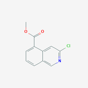 molecular formula C11H8ClNO2 B2776306 甲基 3-氯异喹啉-5-羧酸酯 CAS No. 1432514-90-3