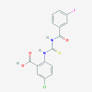 5-Chloro-2-[(3-iodobenzoyl)carbamothioylamino]benzoic acid