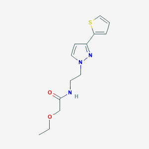 2-ethoxy-N-(2-(3-(thiophen-2-yl)-1H-pyrazol-1-yl)ethyl)acetamide