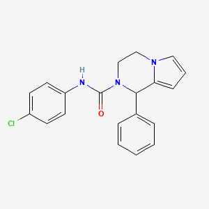 N-(4-chlorophenyl)-1-phenyl-3,4-dihydropyrrolo[1,2-a]pyrazine-2(1H)-carboxamide