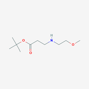 molecular formula C10H21NO3 B2776323 tert-Butyl 3-[(2-methoxyethyl)amino]propanoate CAS No. 66116-20-9