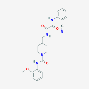 N1-(2-cyanophenyl)-N2-((1-((2-methoxyphenyl)carbamoyl)piperidin-4-yl)methyl)oxalamide