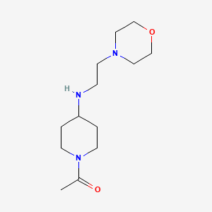 molecular formula C13H25N3O2 B2776346 1-[4-(2-吗啉-4-基乙基氨基)-哌啶-1-基]-乙酮 CAS No. 887445-59-2