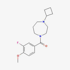 (4-Cyclobutyl-1,4-diazepan-1-yl)(3-fluoro-4-methoxyphenyl)methanone