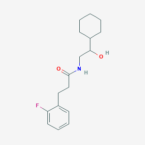 molecular formula C17H24FNO2 B2776355 N-(2-cyclohexyl-2-hydroxyethyl)-3-(2-fluorophenyl)propanamide CAS No. 1788676-03-8