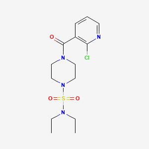 molecular formula C14H21ClN4O3S B2776362 4-(2-chloropyridine-3-carbonyl)-N,N-diethylpiperazine-1-sulfonamide CAS No. 1111538-99-8