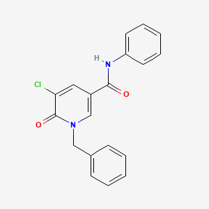 1-benzyl-5-chloro-6-oxo-N-phenyl-1,6-dihydro-3-pyridinecarboxamide