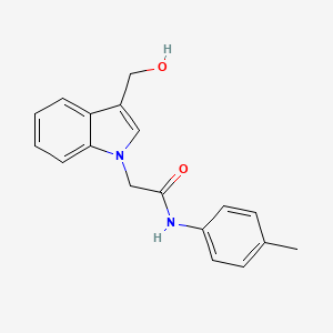 2-[3-(hydroxymethyl)-1H-indol-1-yl]-N-(4-methylphenyl)acetamide