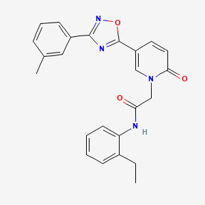 N-(2-ethylphenyl)-2-{5-[3-(3-methylphenyl)-1,2,4-oxadiazol-5-yl]-2-oxopyridin-1(2H)-yl}acetamide