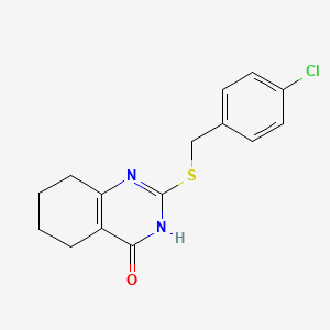 2-[(4-Chlorobenzyl)sulfanyl]-5,6,7,8-tetrahydro-4-quinazolinol