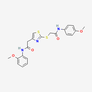 N-(4-methoxyphenyl)-2-((4-(2-((2-methoxyphenyl)amino)-2-oxoethyl)thiazol-2-yl)thio)acetamide