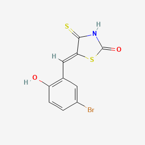 (Z)-5-(5-bromo-2-hydroxybenzylidene)-4-thioxothiazolidin-2-one