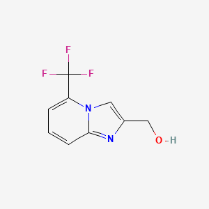 molecular formula C9H7F3N2O B2776397 (5-(三氟甲基)咪唑并[1,2-a]吡啶-2-基)甲醇 CAS No. 1779974-61-6