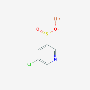 molecular formula C5H3ClLiNO2S B2776427 Lithium;5-chloropyridine-3-sulfinate CAS No. 2172064-16-1