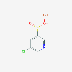 molecular formula C5H3ClLiNO2S B2776427 Lithium(1+) ion 5-chloropyridine-3-sulfinate CAS No. 2172064-16-1