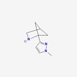 molecular formula C9H13N3 B2776435 1-(1-甲基嘧啶-3-基)-2-氮杂双环[2.1.1]己烷 CAS No. 2260937-09-3