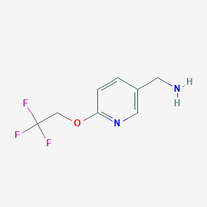 molecular formula C8H9F3N2O B2776437 (6-(2,2,2-Trifluoroethoxy)pyridin-3-yl)methanamine CAS No. 771584-26-0