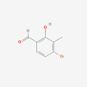 molecular formula C8H7BrO2 B2776500 4-Bromo-2-hydroxy-3-methylbenzaldehyde CAS No. 52045-24-6