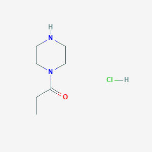 molecular formula C7H15ClN2O B2776509 1-(哌嗪-1-基)丙酮；盐酸盐 CAS No. 76535-77-8