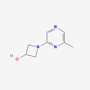 molecular formula C8H11N3O B2776514 1-(6-甲基吡嗪-2-基)氮杂环丁烷-3-醇 CAS No. 1865184-79-7