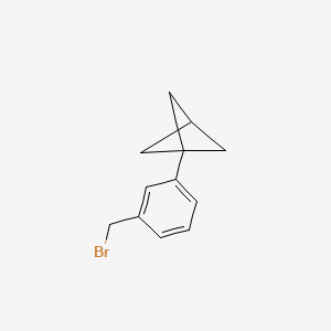 molecular formula C12H13Br B2776515 1-(3-(Bromomethyl)phenyl)bicyclo[1.1.1]pentane CAS No. 1823962-41-9