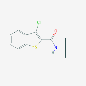 molecular formula C13H14ClNOS B277654 N-tert-butyl-3-chloro-1-benzothiophene-2-carboxamide 