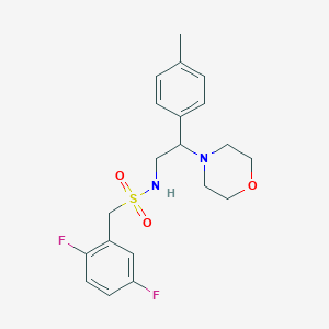 molecular formula C20H24F2N2O3S B2776580 1-(2,5-difluorophenyl)-N-(2-morpholino-2-(p-tolyl)ethyl)methanesulfonamide CAS No. 1396865-45-4