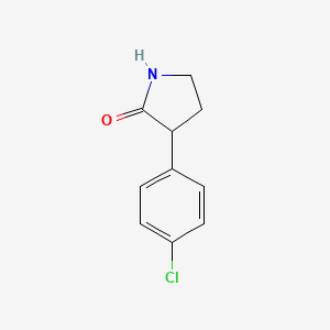 molecular formula C10H10ClNO B2776592 3-(4-Chlorophenyl)pyrrolidin-2-one CAS No. 120418-69-1