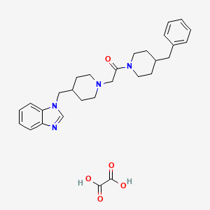 2-(4-((1H-benzo[d]imidazol-1-yl)methyl)piperidin-1-yl)-1-(4-benzylpiperidin-1-yl)ethanone oxalate