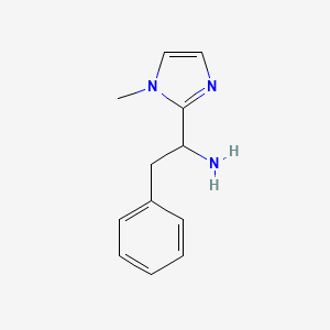 1-(1-Methyl-1H-imidazol-2-yl)-2-phenylethan-1-amine