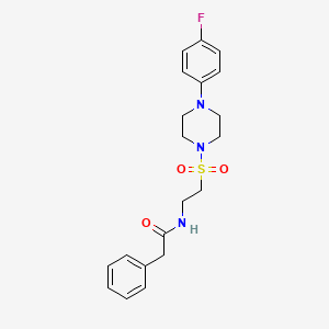 N-(2-((4-(4-fluorophenyl)piperazin-1-yl)sulfonyl)ethyl)-2-phenylacetamide
