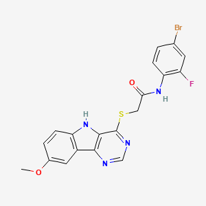 molecular formula C19H14BrFN4O2S B2776613 N-(3-ethylphenyl)-N'-[1-(propylsulfonyl)-2,3-dihydro-1H-indol-6-yl]urea CAS No. 1115881-93-0