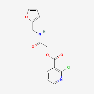 molecular formula C13H11ClN2O4 B2776617 [2-(Furan-2-ylmethylamino)-2-oxoethyl] 2-chloropyridine-3-carboxylate CAS No. 389810-39-3