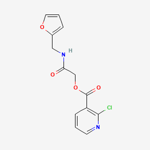 molecular formula C13H11ClN2O4 B2776617 {[(furan-2-yl)methyl]carbamoyl}methyl 2-chloropyridine-3-carboxylate CAS No. 389810-39-3