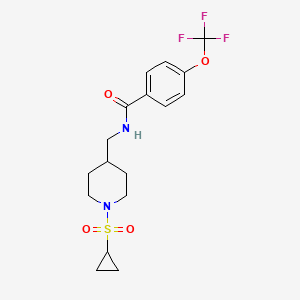 N-((1-(cyclopropylsulfonyl)piperidin-4-yl)methyl)-4-(trifluoromethoxy)benzamide