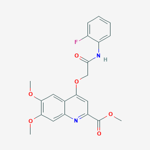 Methyl 4-[2-(2-fluoroanilino)-2-oxoethoxy]-6,7-dimethoxyquinoline-2-carboxylate