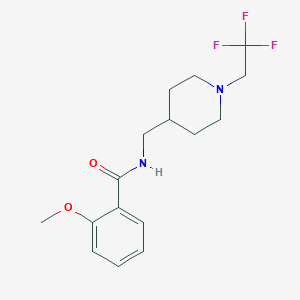 2-Methoxy-N-[[1-(2,2,2-trifluoroethyl)piperidin-4-yl]methyl]benzamide