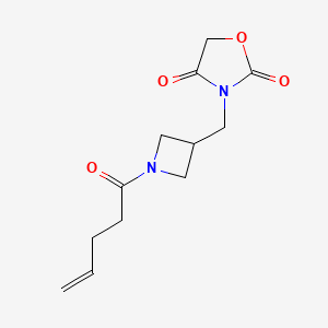 3-((1-(Pent-4-enoyl)azetidin-3-yl)methyl)oxazolidine-2,4-dione