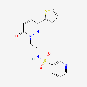 N-(2-(6-oxo-3-(thiophen-2-yl)pyridazin-1(6H)-yl)ethyl)pyridine-3-sulfonamide