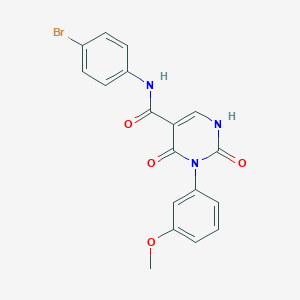 N-(4-bromophenyl)-3-(3-methoxyphenyl)-2,4-dioxo-1,2,3,4-tetrahydropyrimidine-5-carboxamide