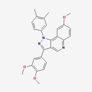 3-(3,4-dimethoxyphenyl)-1-(3,4-dimethylphenyl)-8-methoxy-1H-pyrazolo[4,3-c]quinoline