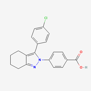 4-[3-(4-chlorophenyl)-4,5,6,7-tetrahydro-2H-indazol-2-yl]benzenecarboxylic acid