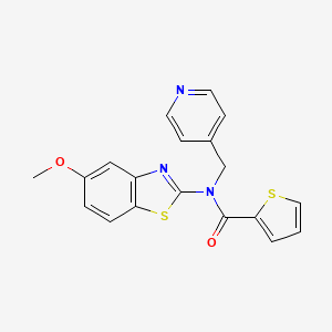 N-(5-methoxybenzo[d]thiazol-2-yl)-N-(pyridin-4-ylmethyl)thiophene-2-carboxamide