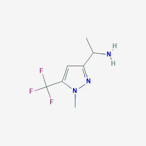 1-[1-Methyl-5-(trifluoromethyl)-1H-pyrazol-3-yl]ethanamine