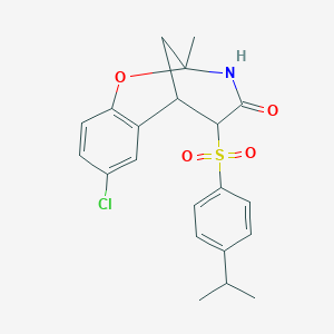 8-chloro-5-((4-isopropylphenyl)sulfonyl)-2-methyl-5,6-dihydro-2H-2,6-methanobenzo[g][1,3]oxazocin-4(3H)-one