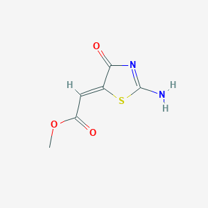 molecular formula C6H6N2O3S B2776660 (Z)-甲基-2-(2-亚胺-4-氧代噻唑啉-5-基)乙酸酯 CAS No. 879894-29-8