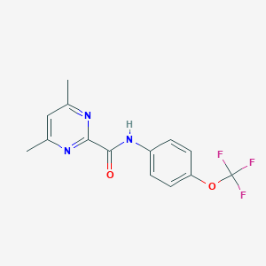 4,6-Dimethyl-N-[4-(trifluoromethoxy)phenyl]pyrimidine-2-carboxamide
