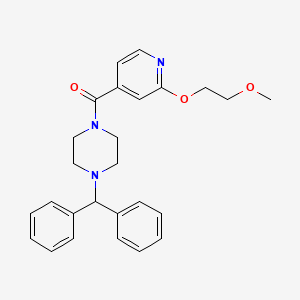 (4-Benzhydrylpiperazin-1-yl)(2-(2-methoxyethoxy)pyridin-4-yl)methanone